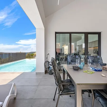 The Tinel -modern Adriatic With Heated Pool & Sea View Near Sibenik Zaboric