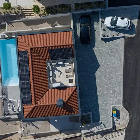 Villa The Tinel -modern Adriatic With Heated Pool & Sea View Near Sibenik Zaboric